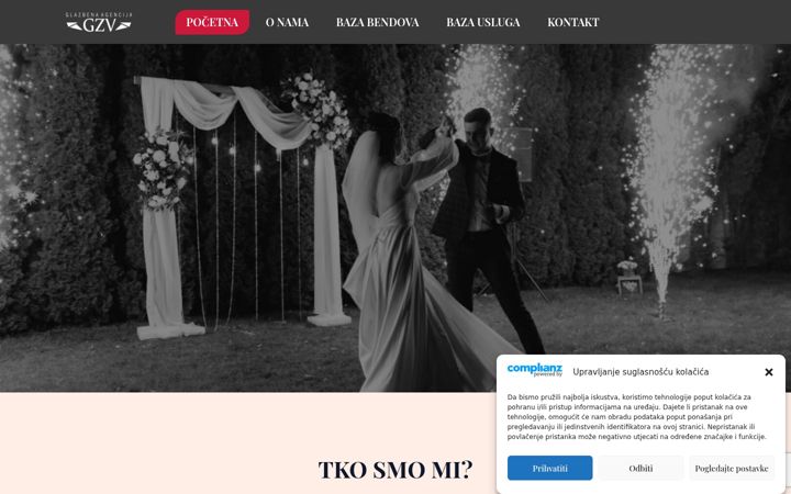 Screenshot of glazba-za-vjencanja.com