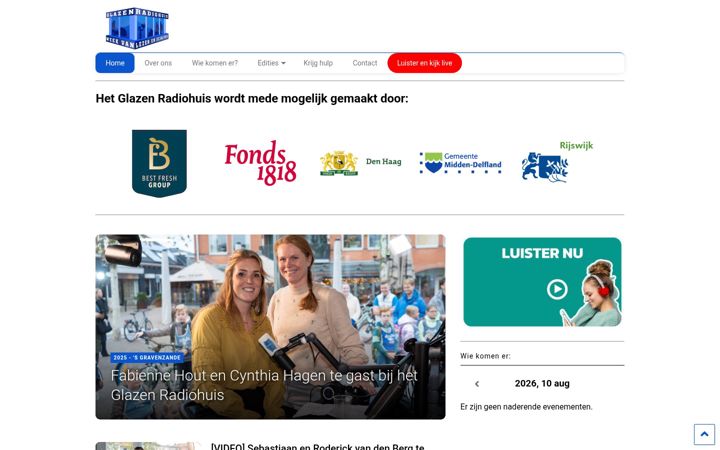 Screenshot of glazenradiohuis.nl
