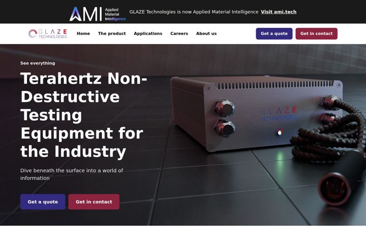 Screenshot of glazetech.dk