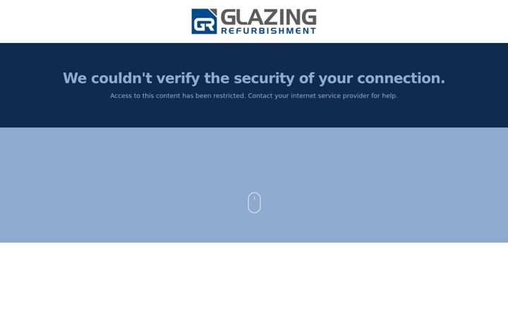 Screenshot of glazingrefurbishment.com