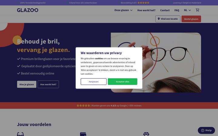 Screenshot of glazoo.be