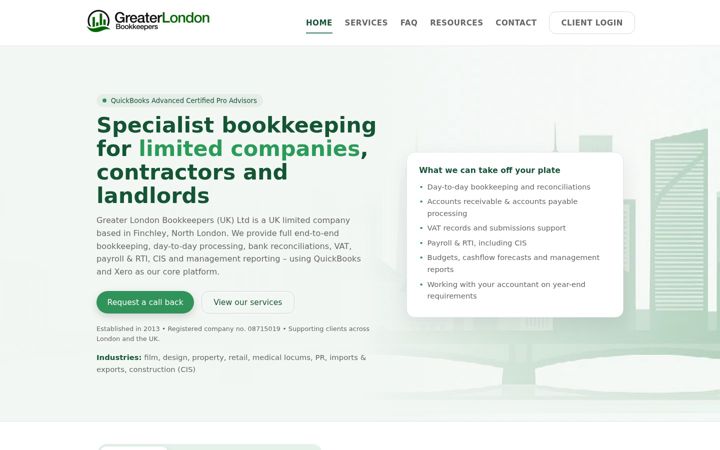 Screenshot of glb-bookkeepers.com