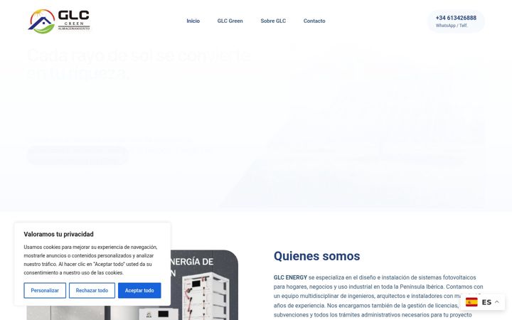 Screenshot of glcenergia.es