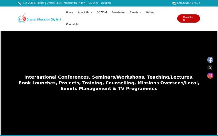 Screenshot of glci.org.uk