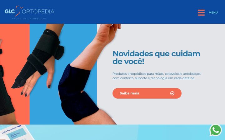Screenshot of glcortopedia.com.br