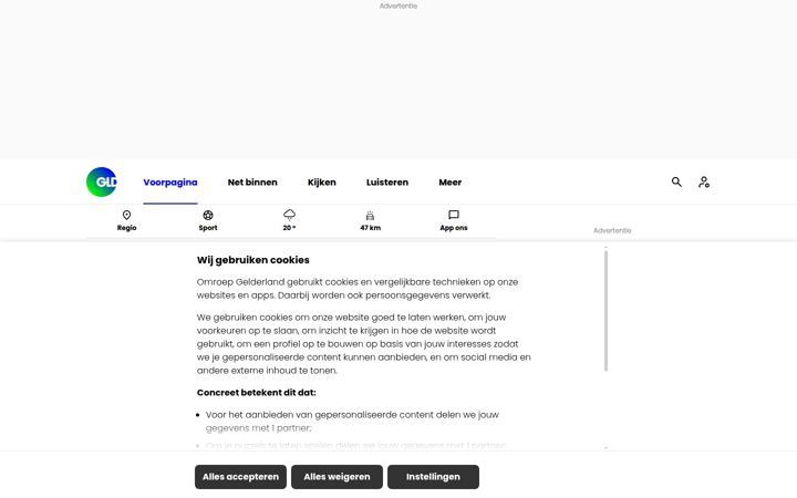 Ekraanipilt saidist gld.nl