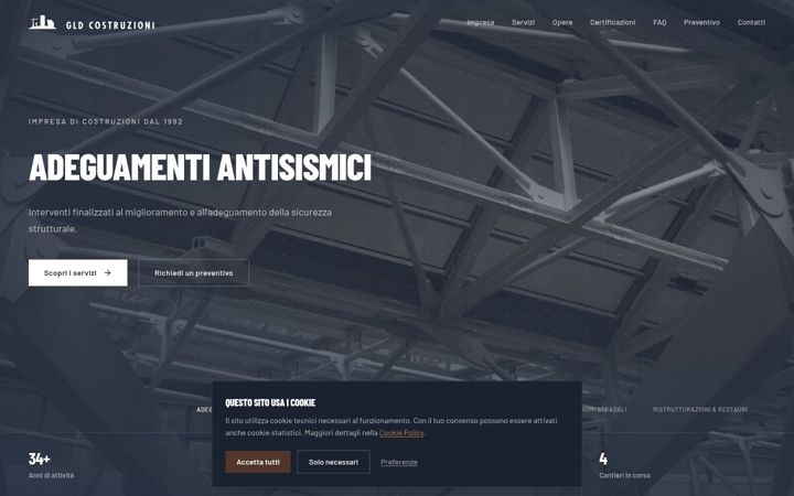 Screenshot of gldcostruzionisrl.it