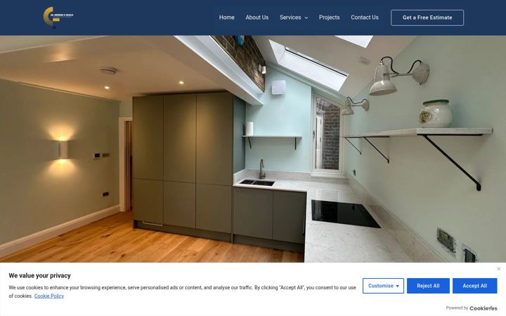 Screenshot of gldesignbuild.co.uk