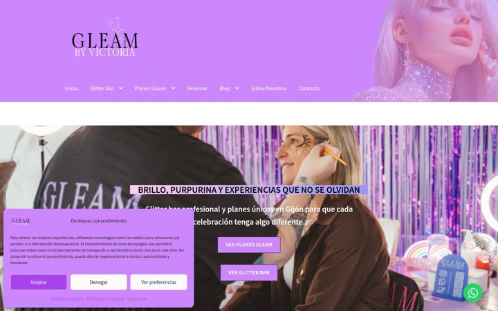 Screenshot of gleambyvictoria.com