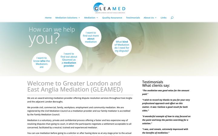 Screenshot of gleamed.co.uk