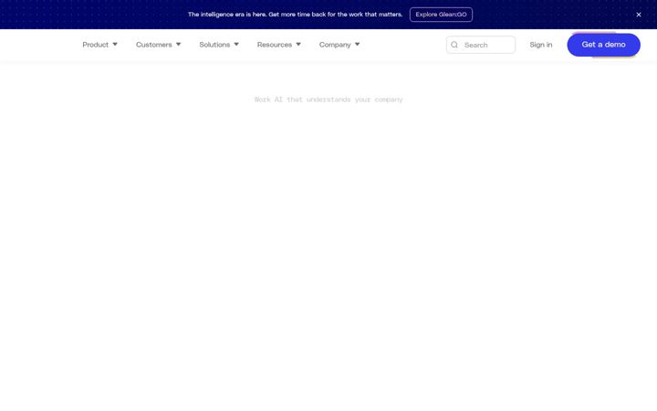 Screenshot of glean.com