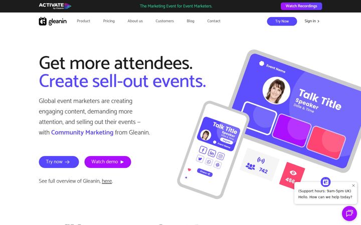 Screenshot of gleanin.com