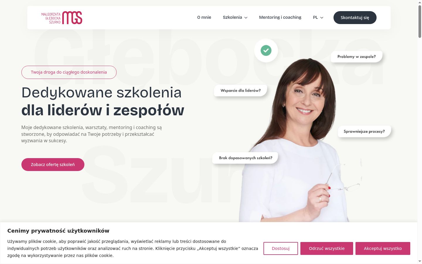 Snímek obrazovky baneru souhlasu zobrazeného před jakoukoli interakcí
