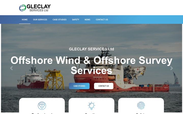 Screenshot of gleclayservices.com