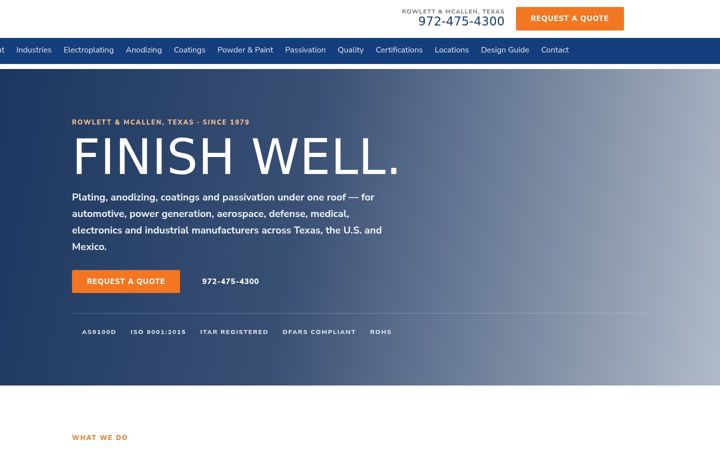 Screenshot of glecoplating.com