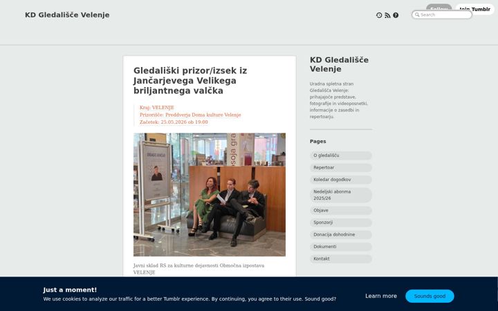 Screenshot of gledaliscevelenje.com