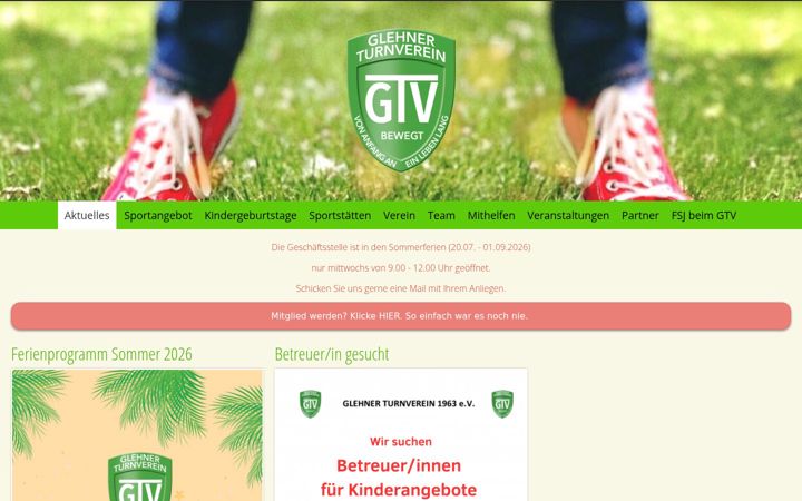 Screenshot of glehner-tv.de