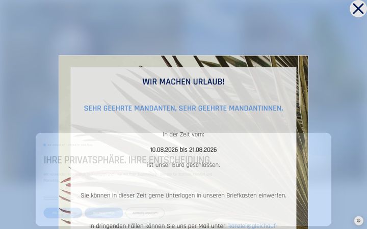 Screenshot of gleichauf-steuerberater.de