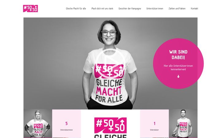Screenshot of gleiche-macht-fuer-alle.de