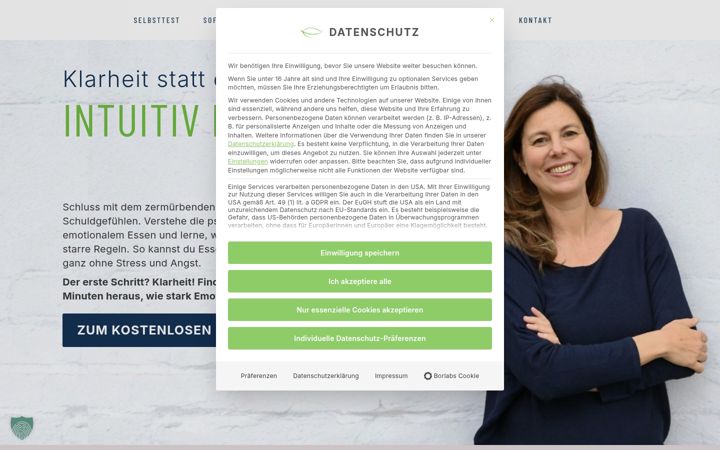 Screenshot of gleichgewicht-hypnose.de