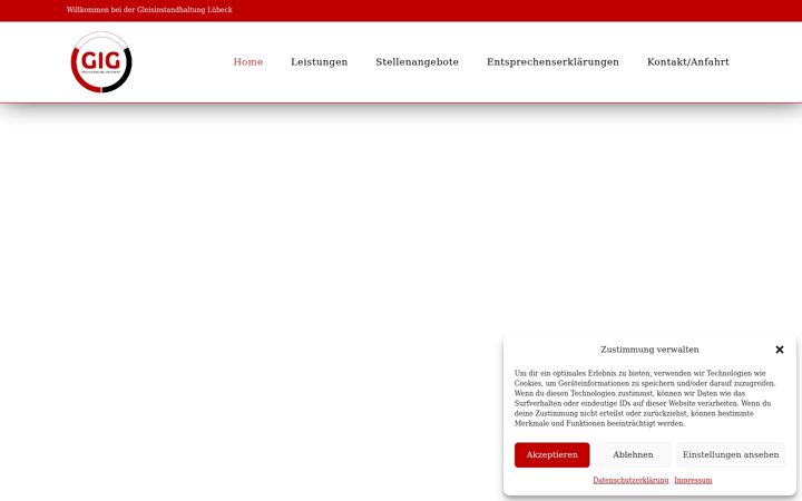 Screenshot of gleisinstandhaltung-luebeck.de