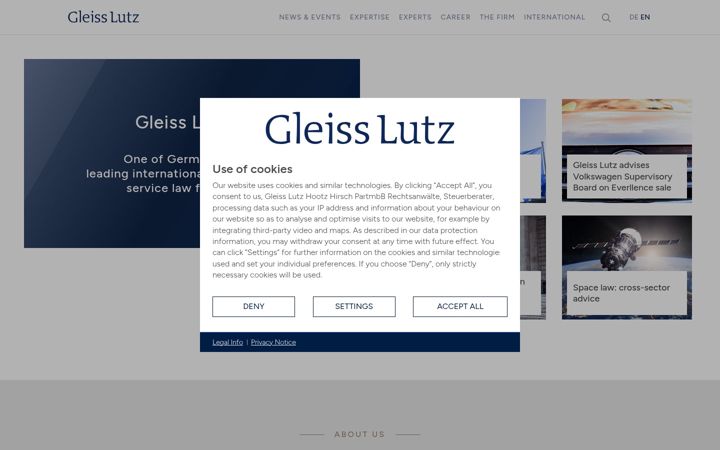 Screenshot of gleisslutz.com
