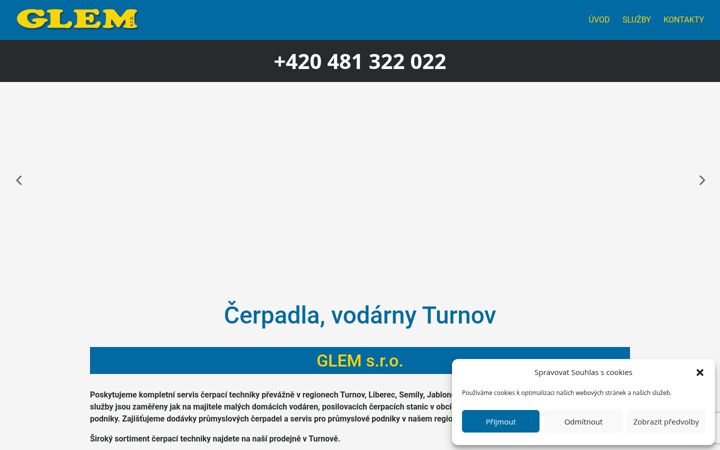 Screenshot of glem.cz