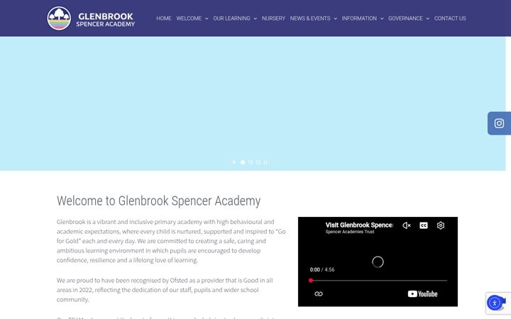Screenshot of glenbrookspencer.org.uk