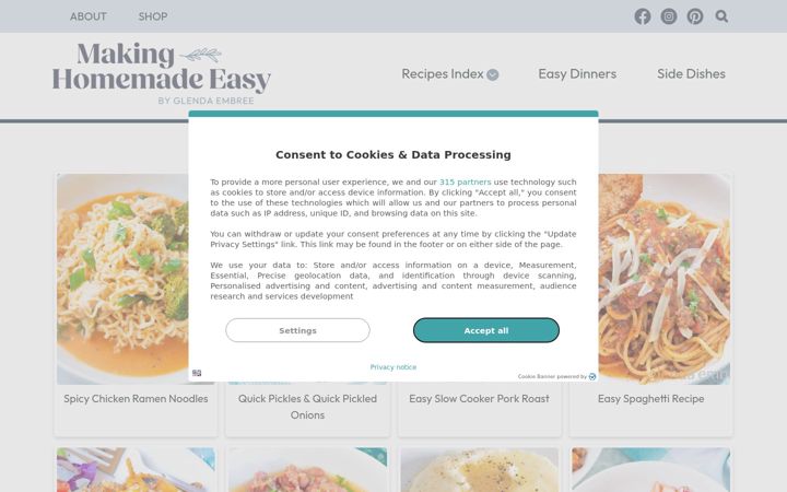 Screenshot of glendaembree.com