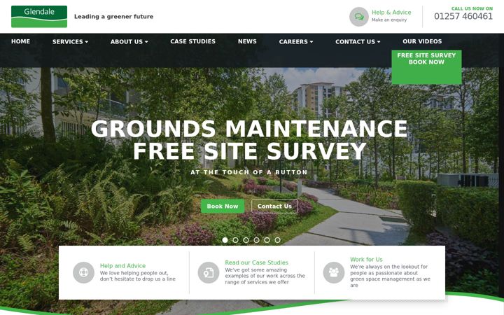 Screenshot of glendale-services.co.uk