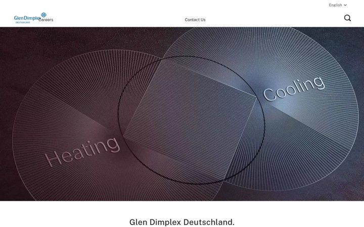 Screenshot of glendimplex.de
