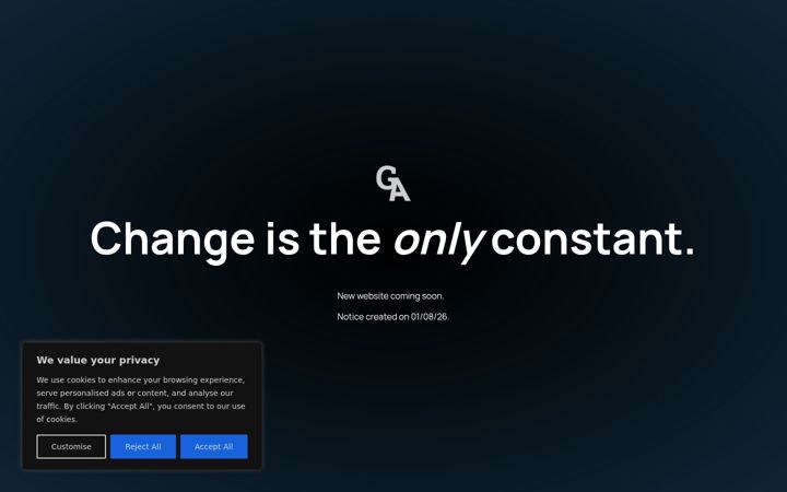 Screenshot of glenjanderson.co.uk