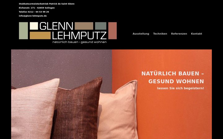 Screenshot of glenn-lehmputz.de