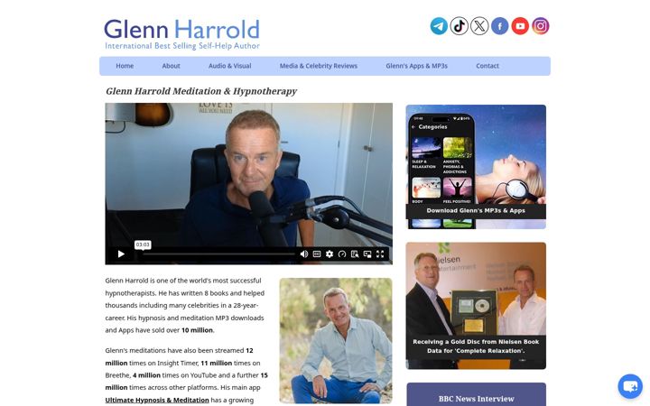 Screenshot of glennharrold.com