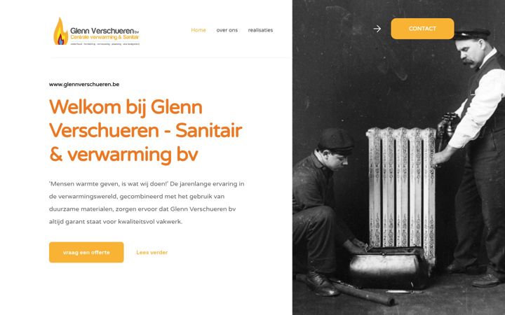 Screenshot of glennverschueren.be