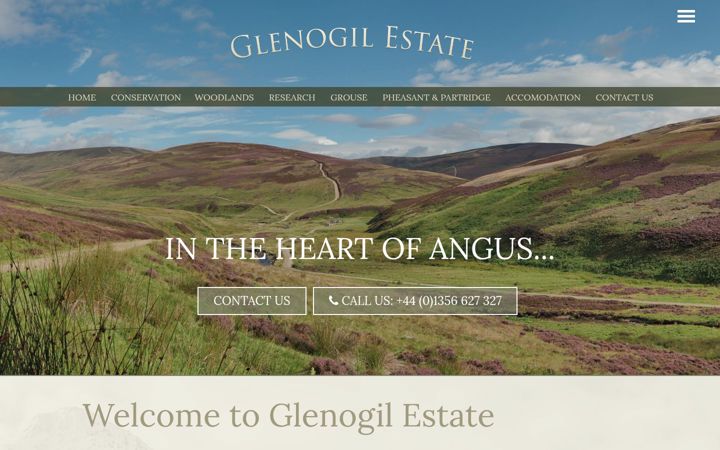 Screenshot of glenogilestate.com