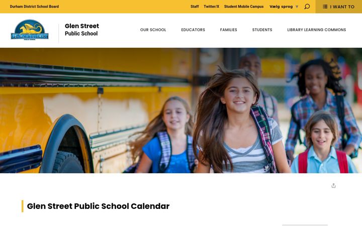 Screenshot of glenstreet-calendar.ddsb.ca