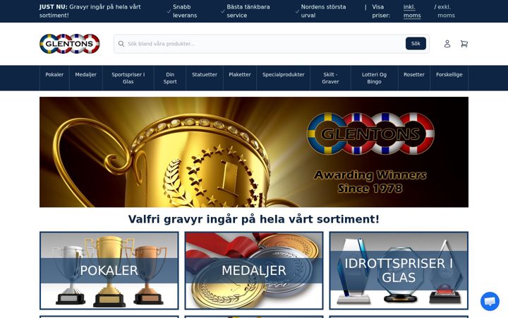 Screenshot of glentons.dk