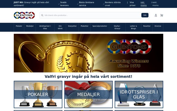 Screenshot of glentons.se