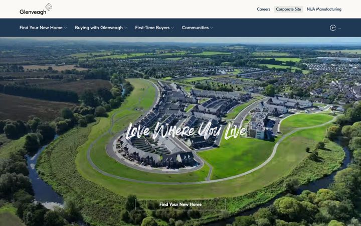Screenshot of glenveagh.ie