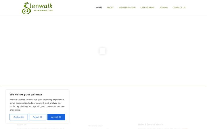 Screenshot of glenwalk.com