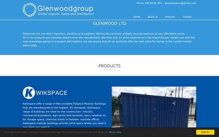 Screenshot of glenwoodgroup.ie
