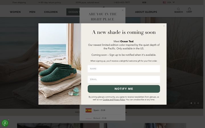 Screenshot of glerups.com