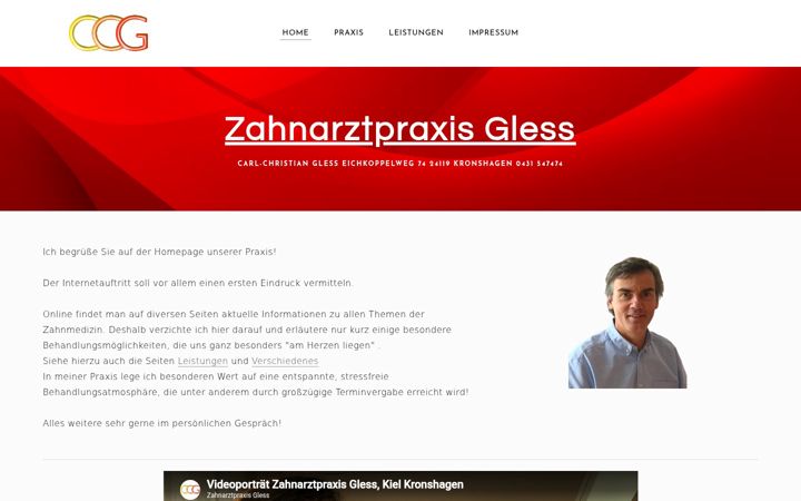 Screenshot of gless.info