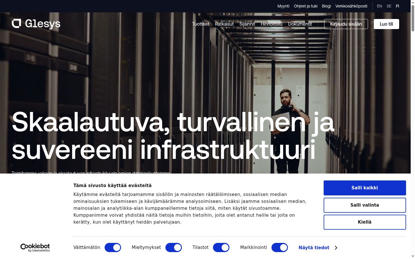 Zrzut ekranu banera zgody wyświetlanego przed jakąkolwiek interakcją