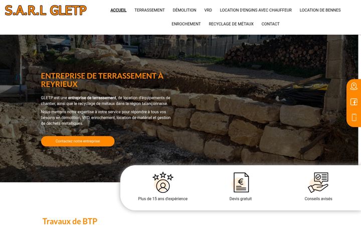 Screenshot of gletp.fr