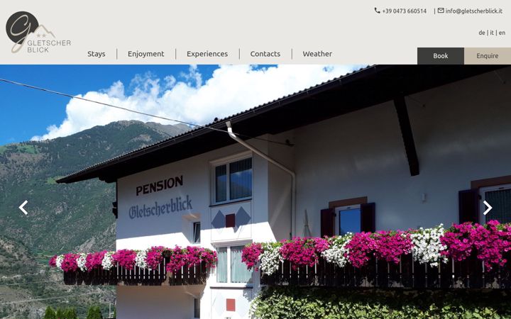 Screenshot of gletscherblick.it