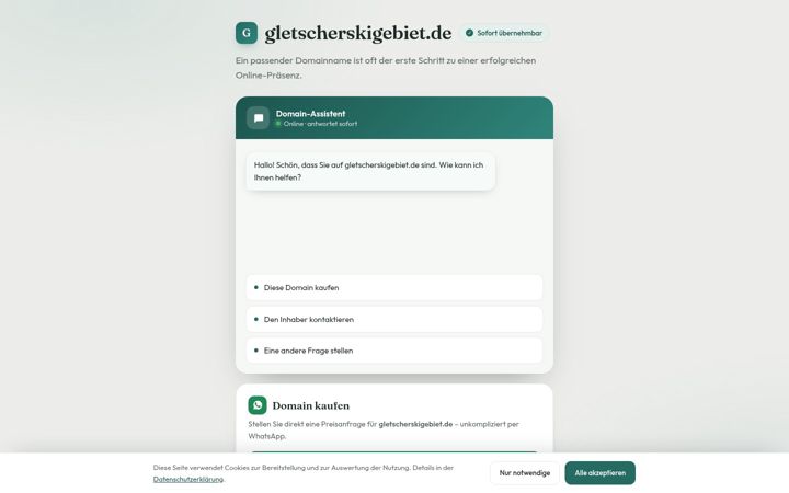 Screenshot of gletscherskigebiet.de
