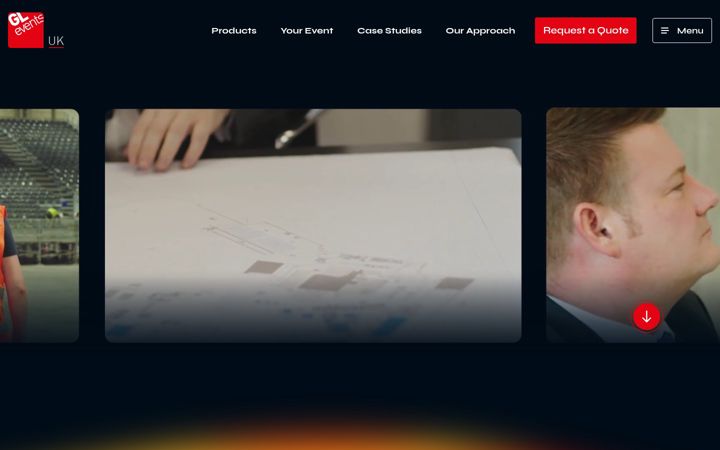 Screenshot of glevents.co.uk