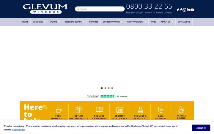 Screenshot of glevum.co.uk